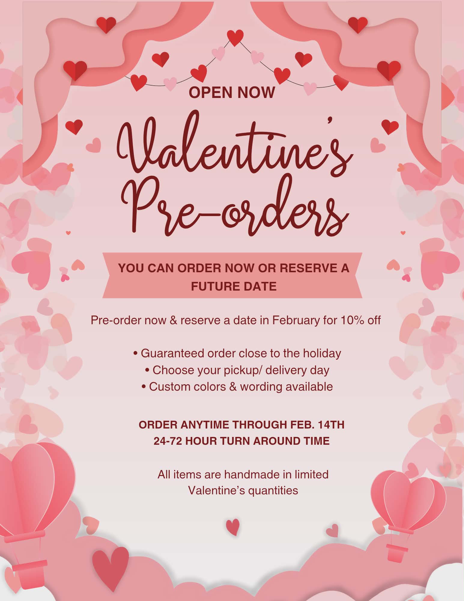 Valentine's Day Preorder